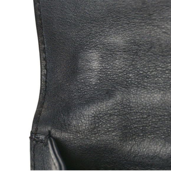 Vitello Small Glam Lock Rockstud Flap Black - Picture 9 of 9